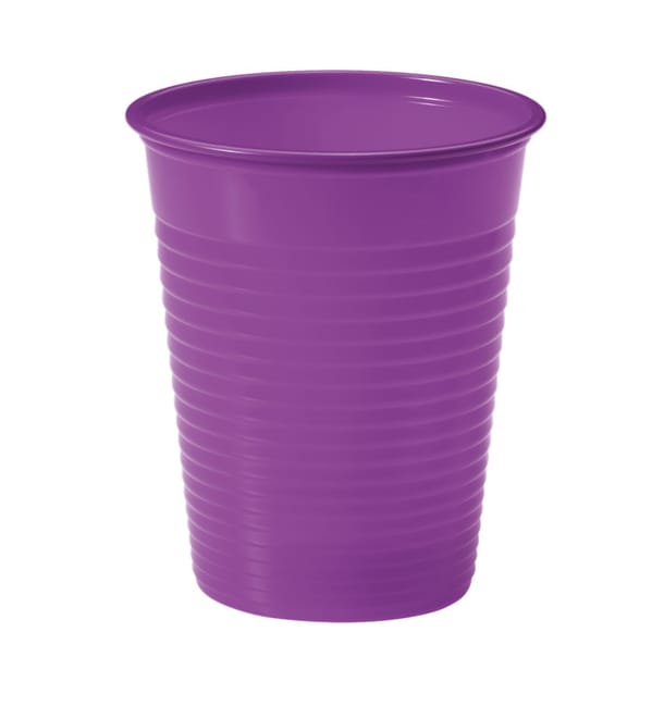 Vaso de Plastico Violeta PS 200ml (50 Uds) Vaso de Plastico Violeta PS 200ml (50 Uds)
