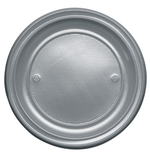 Plato de Plastico Llano Oro PS 220mm (780 Uds)