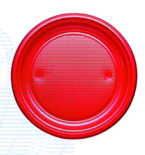 Plato de Plastico Llano Rojo PS 170mm (50 Uds) Plato de Plastico Llano Rojo PS 170mm (50 Uds)