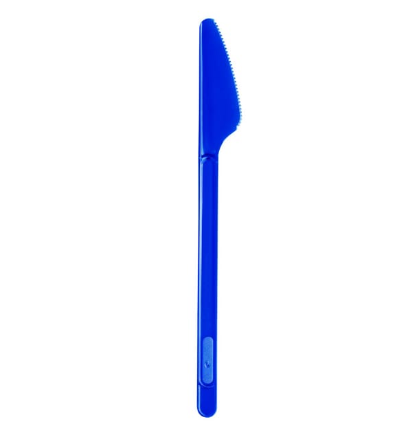 Cuchillo de Plastico Azul Oscuro PS 165mm (20 Uds) Cuchillo de Plastico Azul Oscuro PS 165mm (20 Uds)