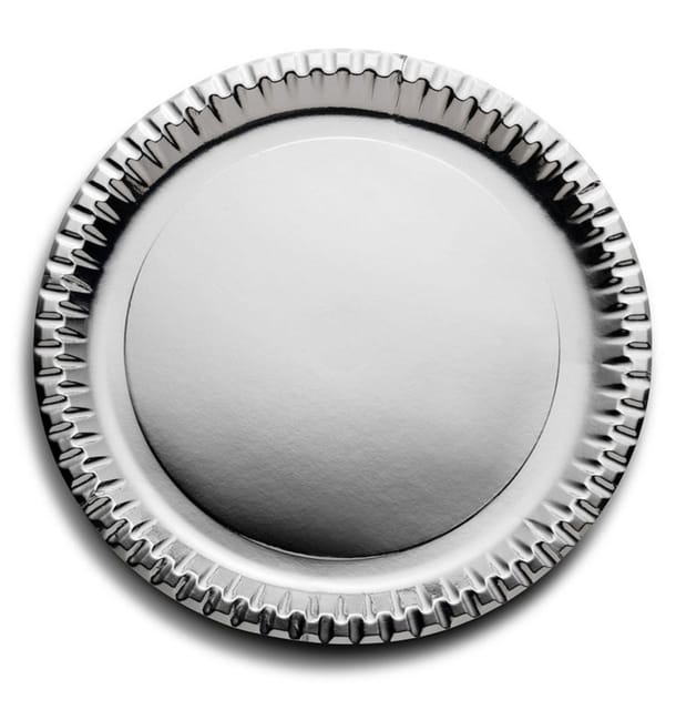 Plato de Carton Redondo Plata 290mm (6 Uds) Plato de Carton Redondo Plata 290mm (6 Uds)