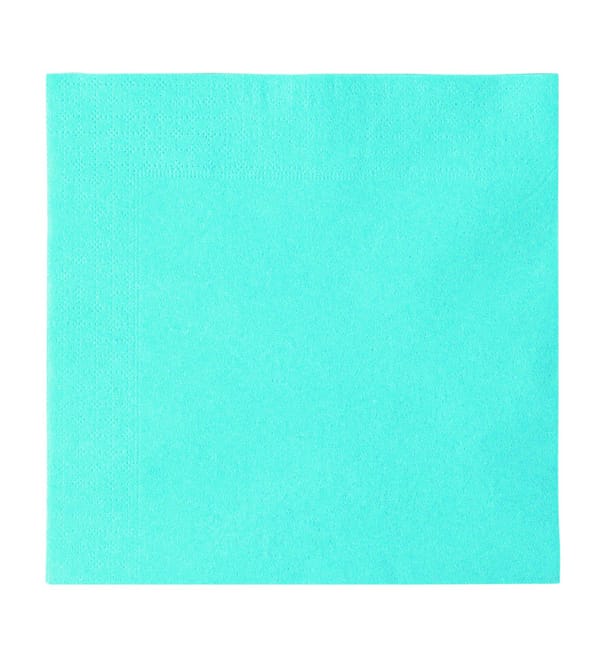 Servilleta de Papel 2 Capas Azul Claro 33x33cm (1200 Uds)