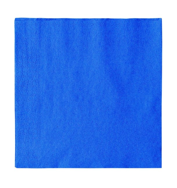 Servilleta de Papel 2 Capas Azul 33x33cm (50 Uds) Servilleta de Papel 2 Capas Azul 33x33cm (50 Uds)