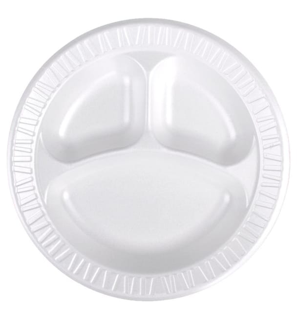 Plato Termico FOAM "Concorde" 3 C. Blanco Ø260mm (125 Uds) Plato Termico FOAM "Concorde" 3 C. Blanco Ø260mm (125 Uds)