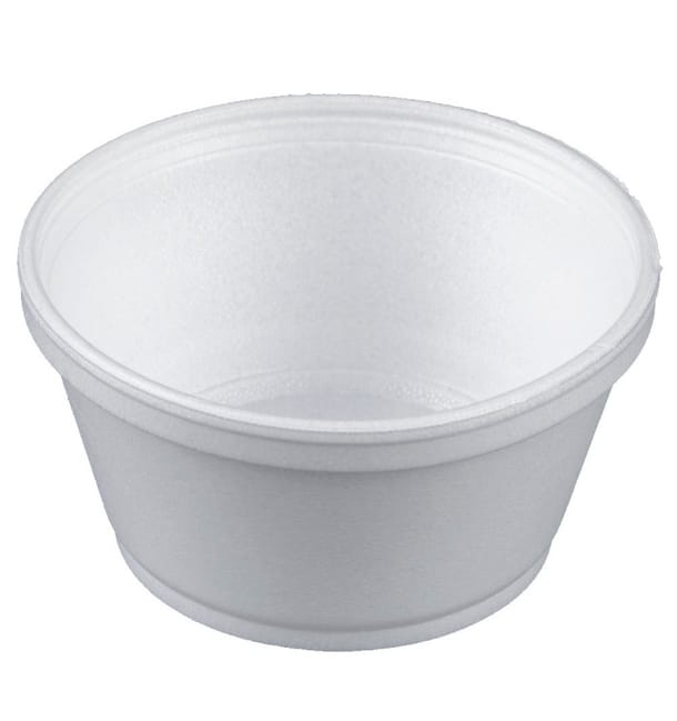 Tarrina Termico Foam Blanco 8OZ/240ml Ø108mm (50 Uds) Tarrina Termico Foam Blanco 8OZ/240ml Ø108mm (50 Uds)