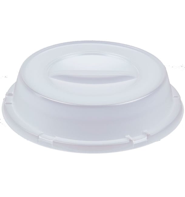 Tapa Alta de Plastico PS Translucida para Plato Ø240mm (125 Uds) Tapa Alta de Plastico PS Translucida para Plato Ø240mm (125 Uds)