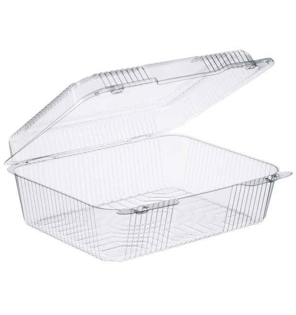 Envase Plástico PS "StayLock" Bisagra Transp. 2760ml (200 Uds) Envase Plástico PS "StayLock" Bisagra Transp. 2760ml (200 Uds)