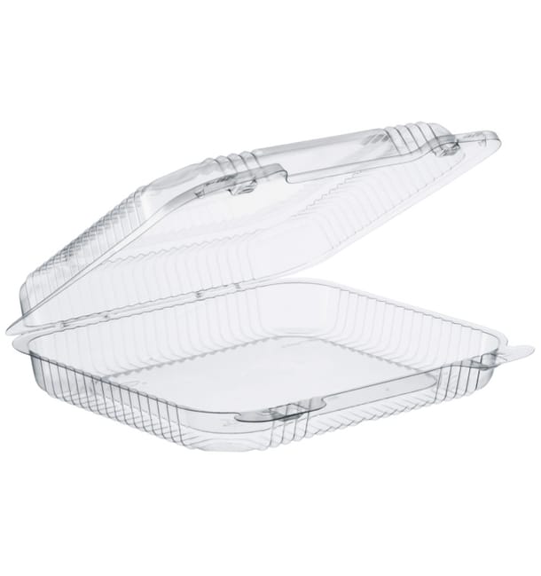 Envase Plástico PS "StayLock" Bisagra Transp. 730ml (125 Uds) Envase Plástico PS "StayLock" Bisagra Transp. 730ml (125 Uds)
