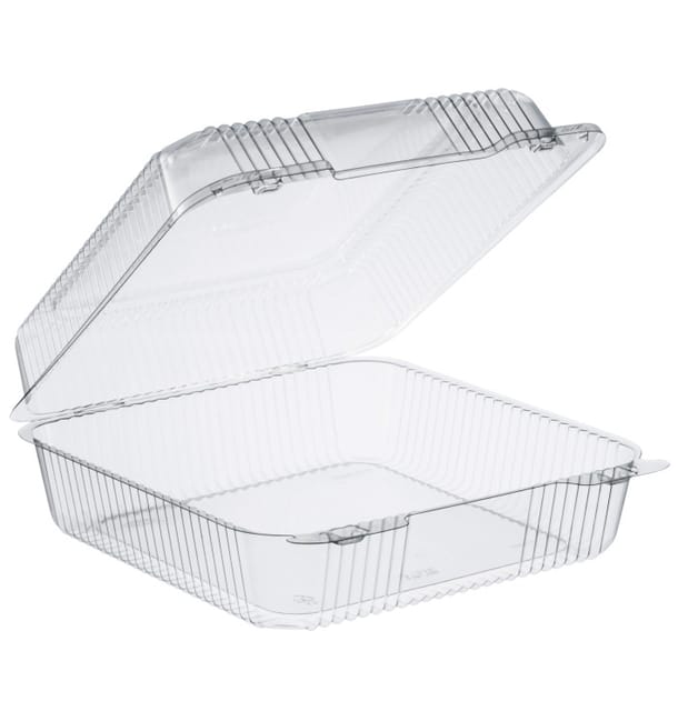Envase Plástico PS "StayLock" Bisagra Transp. 2240ml (250 Uds) Envase Plástico PS "StayLock" Bisagra Transp. 2240ml (250 Uds)