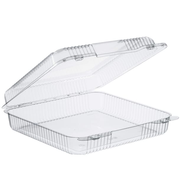 Envase Plástico PS "StayLock" Bisagra Transp. 1370ml (250 Uds) Envase Plástico PS "StayLock" Bisagra Transp. 1370ml (250 Uds)