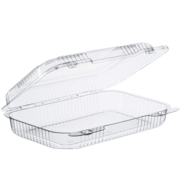 Envase Plástico PS "StayLock" Bisagra Transp. 991ml (125 Uds) Envase Plástico PS "StayLock" Bisagra Transp. 991ml (125 Uds)