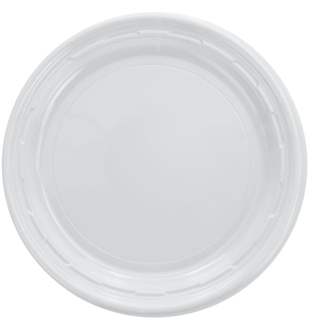 Plato de Plastico PS "Famous Impact" Blanco Ø180mm (1000 Uds) Plato de Plastico PS "Famous Impact" Blanco Ø180mm (1000 Uds)