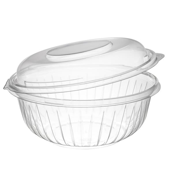 Bol de Plastico PET "Presenta" Tapa Alta Transp. 950ml Ø183mm (150 Uds) Bol de Plastico PET "Presenta" Tapa Alta Transp. 950ml Ø183mm (150 Uds)