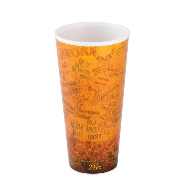Vaso Termico Foam "Fusion" Naranja 24Oz/710ml Ø94mm (20 Unidades) Vaso Termico Foam "Fusion" Naranja 24Oz/710ml Ø94mm (20 Unidades)
