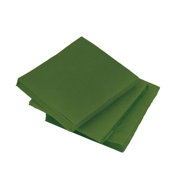 Servilleta de Papel Cocktail Verde 20x20cm (2400 Uds) Servilleta de Papel Cocktail Verde 20x20cm (2400 Uds)