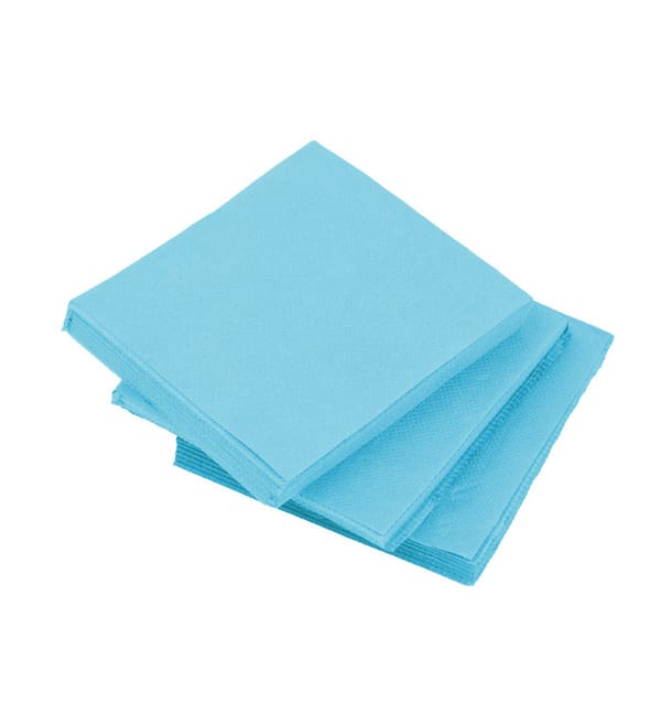 Servilleta de Papel Cocktail Turquesa 20x20cm (2400 Uds) Servilleta de Papel Cocktail Turquesa 20x20cm (2400 Uds)