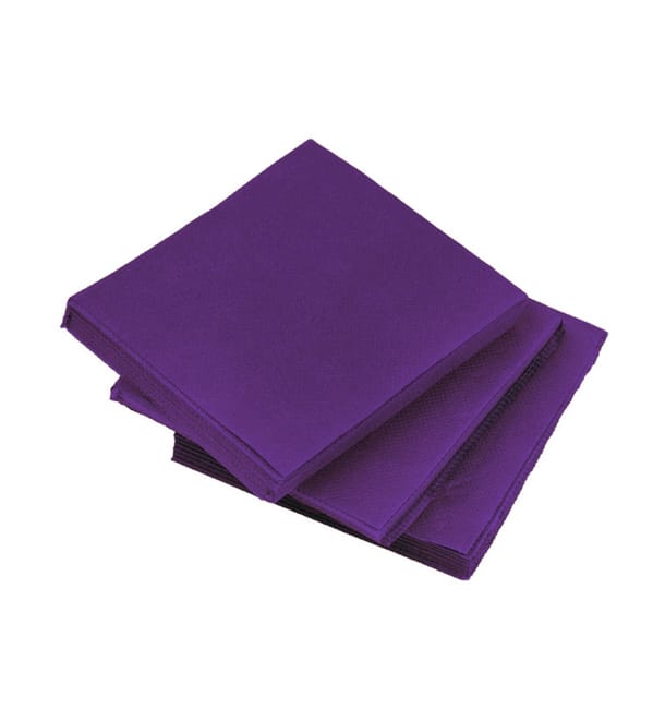 Servilleta de Papel Cocktail Lila 20x20cm (2400 Uds) Servilleta de Papel Cocktail Lila 20x20cm (2400 Uds)