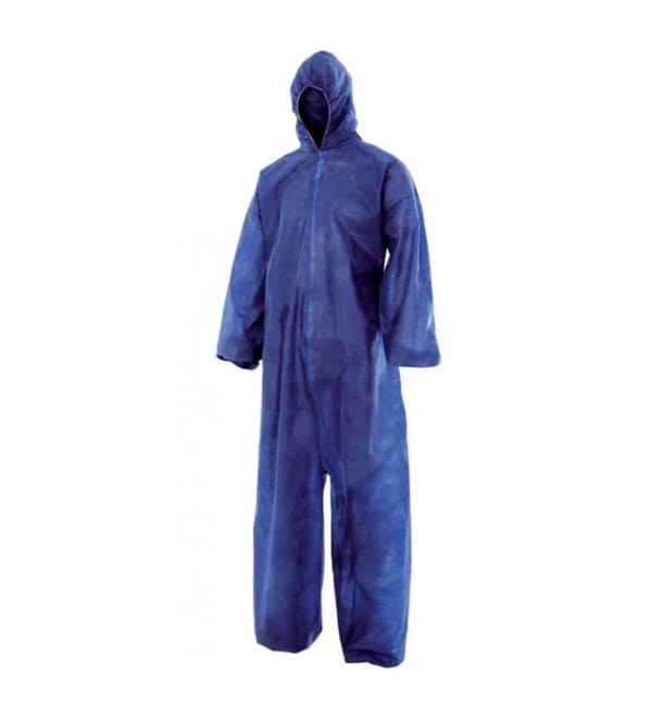 Mono TST PP Con Capucha y Cierre Cremallera Talla XXL Azul (50 Uds) Mono TST PP Con Capucha y Cierre Cremallera Talla XXL Azul (50 Uds)