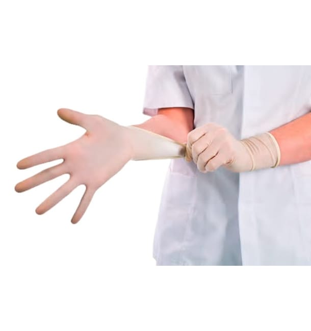 Guantes de Látex sin Talco Blanco Talla M (1000 Uds) Guantes de Látex sin Talco Blanco Talla M (1000 Uds)