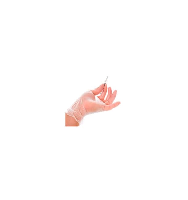 Guantes de Vinilo con Talco Transparente Talla M (1000 Uds)