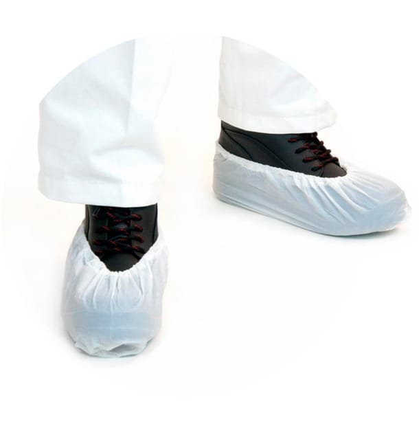 Cubrezapatos en Polietileno CPE G160 Blanco (100 Uds)