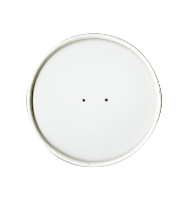 Tapa de Papel Blanca para Tarrina de 16 Oz (25 Uds) Tapa de Papel Blanca para Tarrina de 16 Oz (25 Uds)