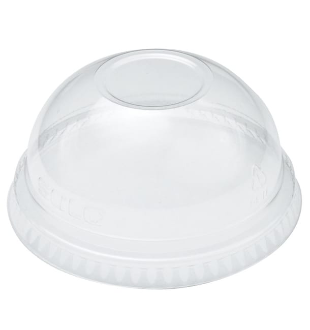 Tapa Cúpula Sin Agujero Vaso Solo Ultra Clear 9Oz Alto y 10Oz (1000 Uds)