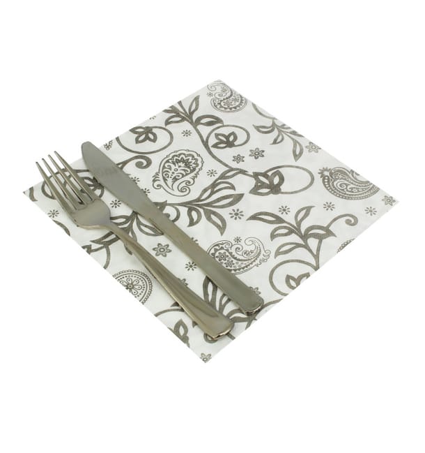 Servilleta Airlaid Blanca "Cachemir" 40x40cm (50 Uds) Servilleta Airlaid Blanca "Cachemir" 40x40cm (50 Uds)