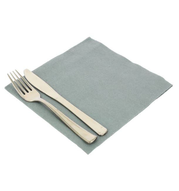 Servilleta Papel 40x40cm Gris Punta-Punta (50 Uds) Servilleta Papel 40x40cm Gris Punta-Punta (50 Uds)