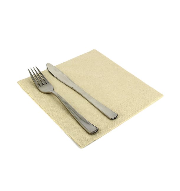 Servilleta Airlaid Crema 40x40cm (50 Uds)