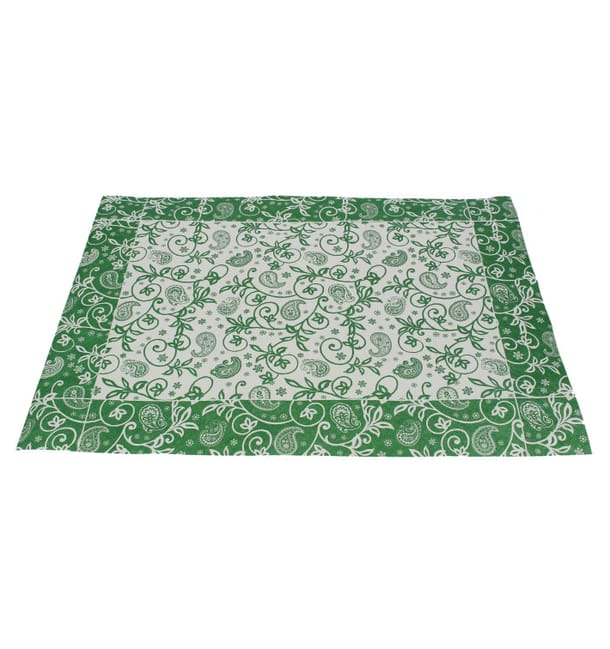 Mantel Individual Papel 30x40cm "Cachemir" Verde 50g (500 Uds) Mantel Individual Papel 30x40cm "Cachemir" Verde 50g (500 Uds)