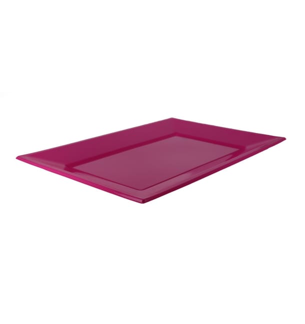 Bandeja de Plastico Fucsia 330x225mm (3 Uds) Bandeja de Plastico Fucsia 330x225mm (3 Uds)