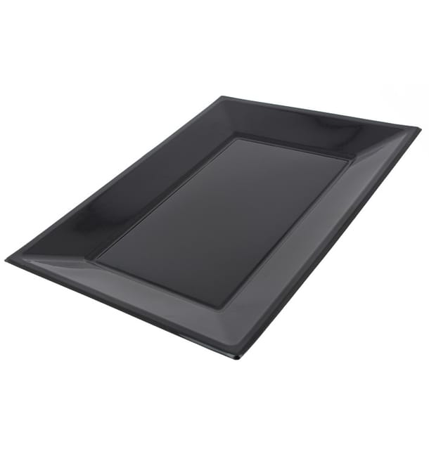Bandeja de Plastico Negro 330x225mm (3 Uds) Bandeja de Plastico Negro 330x225mm (3 Uds)