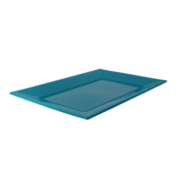 Bandeja de Plastico Turquesa 330x225mm (3 Uds) Bandeja de Plastico Turquesa 330x225mm (3 Uds)