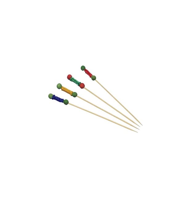 Pinchos de madera 120 mm Decorados Cordon Pinchos de madera 120 mm Decorados Cordon