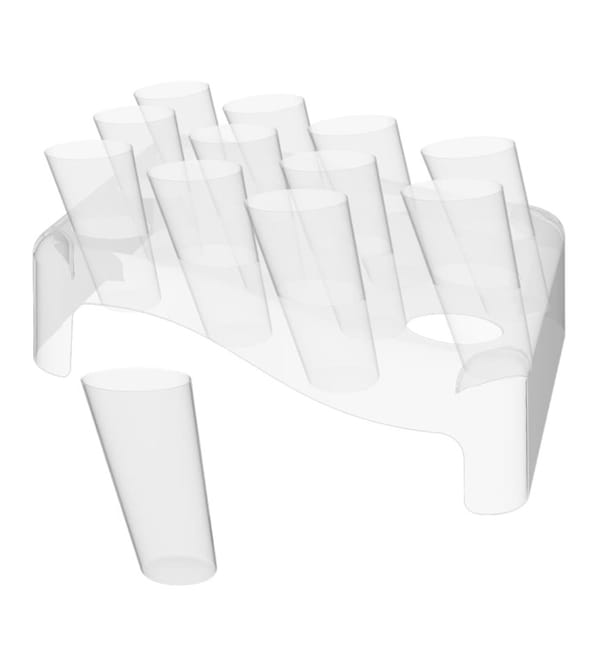 Conos Clear 75ml con Stand 180x260 mm (5 Kits) Conos Clear 75ml con Stand 180x260 mm (5 Kits)