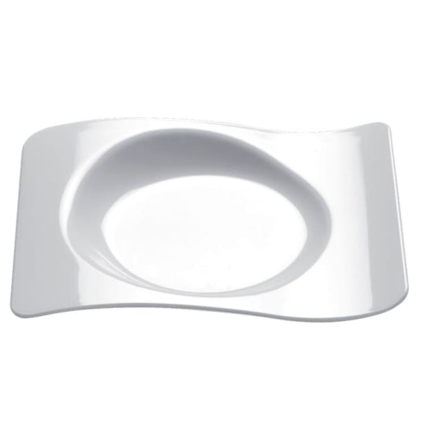 Plato Degustacion Forma Blanco 8x6,6 cm (50 Uds)