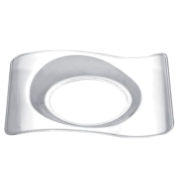 Plato Degustacion Forma Transparente 8x6,6 cm (500 Uds)