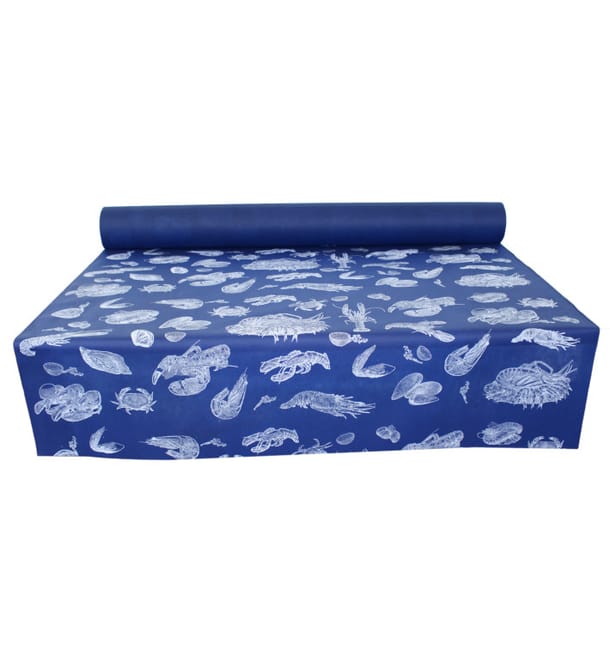 Mantel Rollo Novotex Azul "Marisco" 1,2x48m 50g (1 Ud) Mantel Rollo Novotex Azul "Marisco" 1,2x48m 50g (1 Ud)