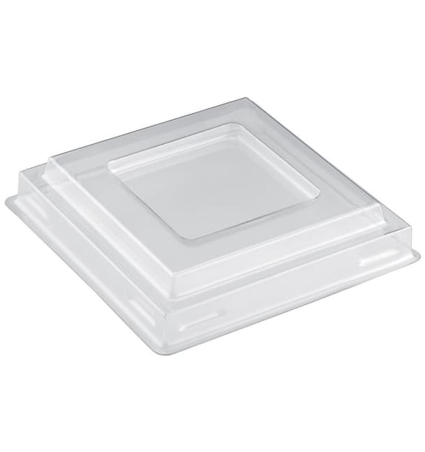 Tapa Bol Square Dessert Transparente PET 90 ml (25 Uds) Tapa Bol Square Dessert Transparente PET 90 ml (25 Uds)