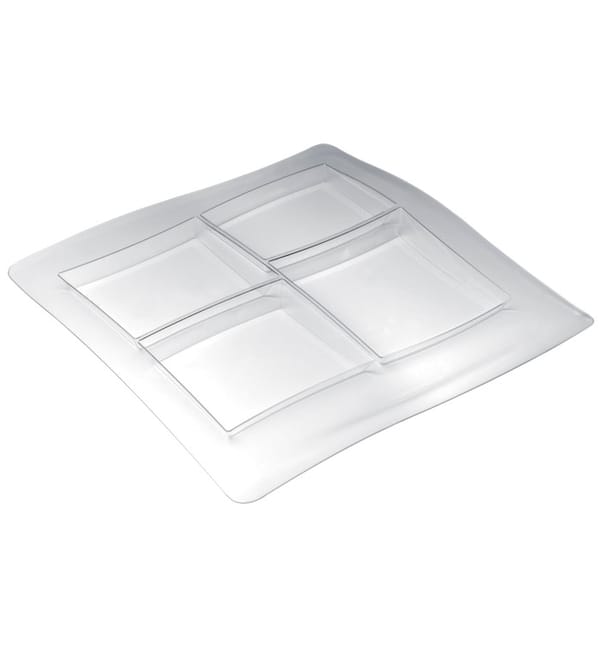Bandeja de Plastico FoodPoker 4C 360x360 mm (1 Ud) Bandeja de Plastico FoodPoker 4C 360x360 mm (1 Ud)