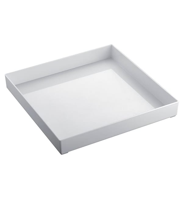 Bandeja Plastico Tray Blanca 30x30cm (9 Uds)