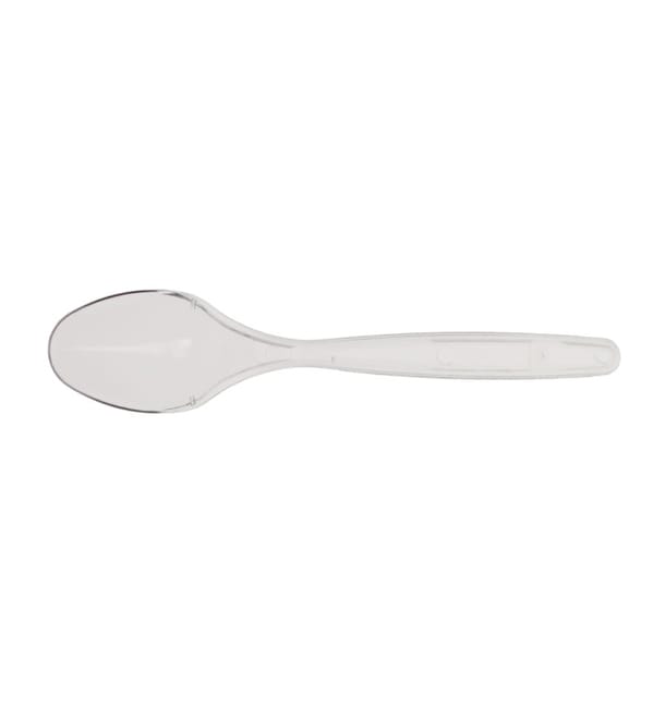 Cucharilla de Plastico PS Transparente 120mm (1200 Uds) Cucharilla de Plastico PS Transparente 120mm (1200 Uds)