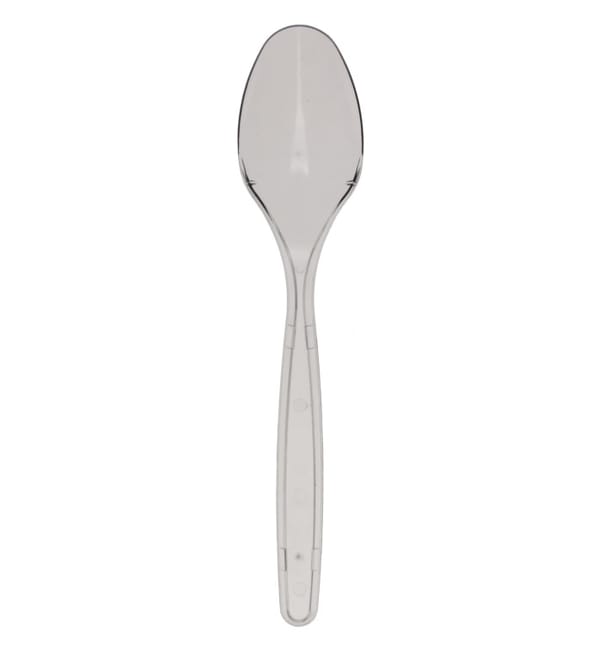 Cuchara de Plastico PS Transparente 175mm (600 Uds) Cuchara de Plastico PS Transparente 175mm (600 Uds)