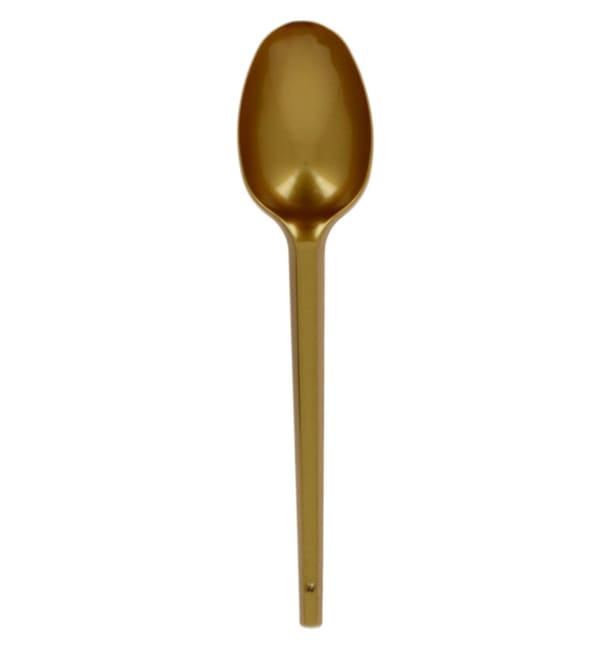 Cuchara de Plastico PS Oro 165mm (20 Uds) Cuchara de Plastico PS Oro 165mm (20 Uds)