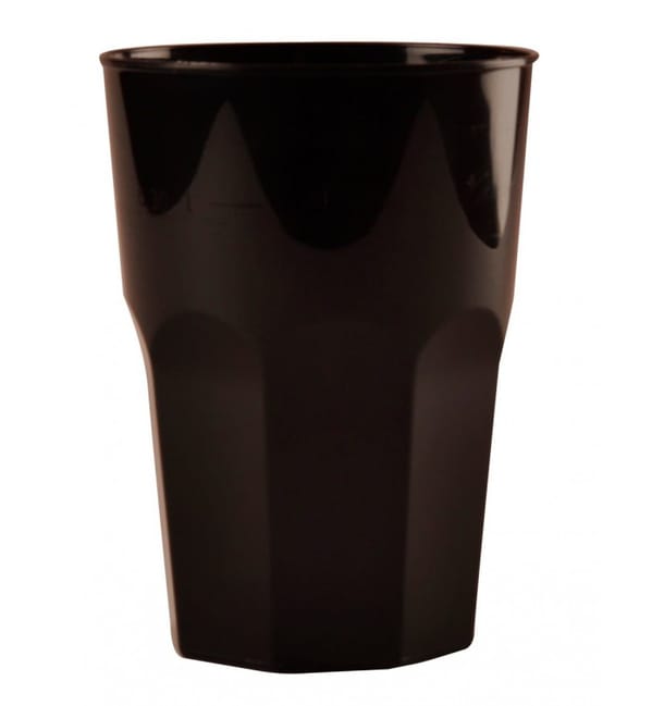 Vaso Plastico para Cocktail Negro PP Ø84mm 350ml (20 Uds)