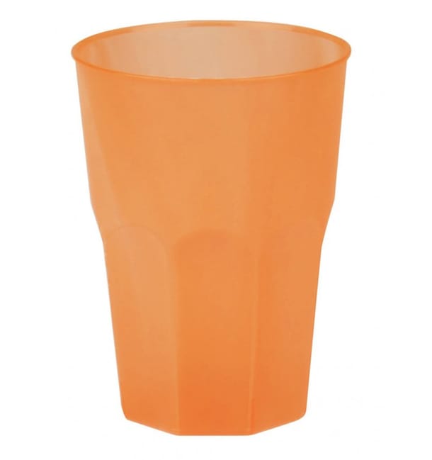 Vaso de Plastico "Frost" Naranja PP 350ml (20 Uds)