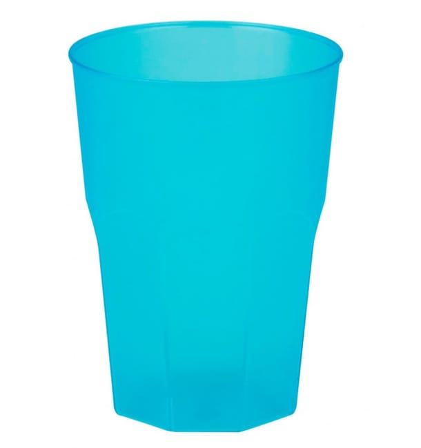 Vaso de Plastico "Frost" Turquesa PP 350ml (20 Uds)