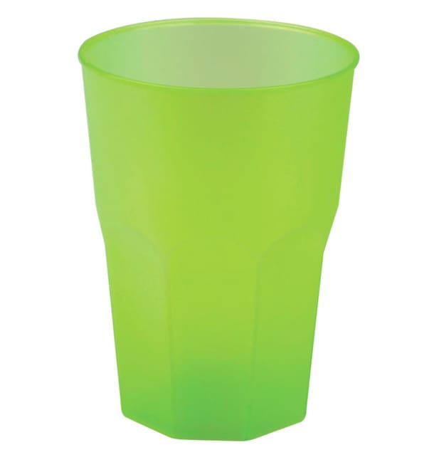 Vaso de Plastico "Frost" Verde Lima PP 350ml (20 Uds)