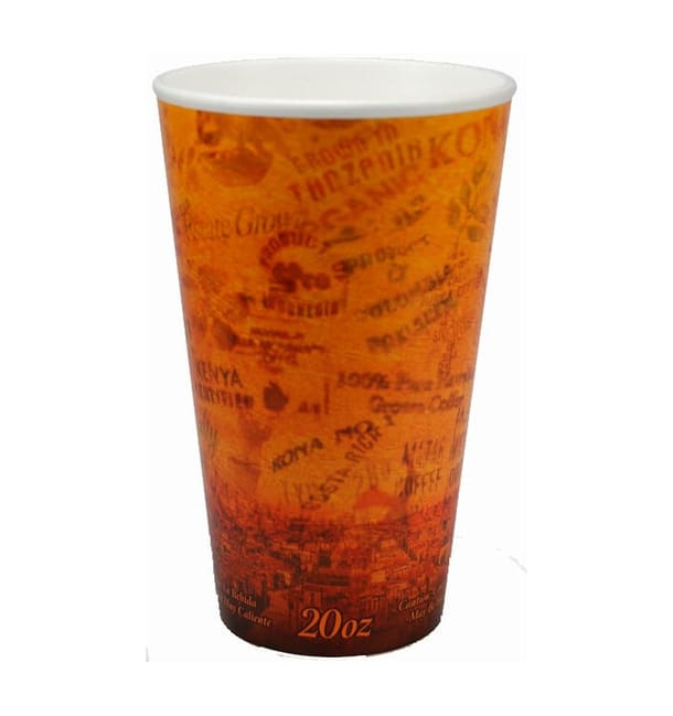 Vaso Termico Foam "Fusion" Naranja 20Oz/591ml Ø9,4cm (500 Uds) Vaso Termico Foam "Fusion" Naranja 20Oz/591ml Ø9,4cm (500 Uds)